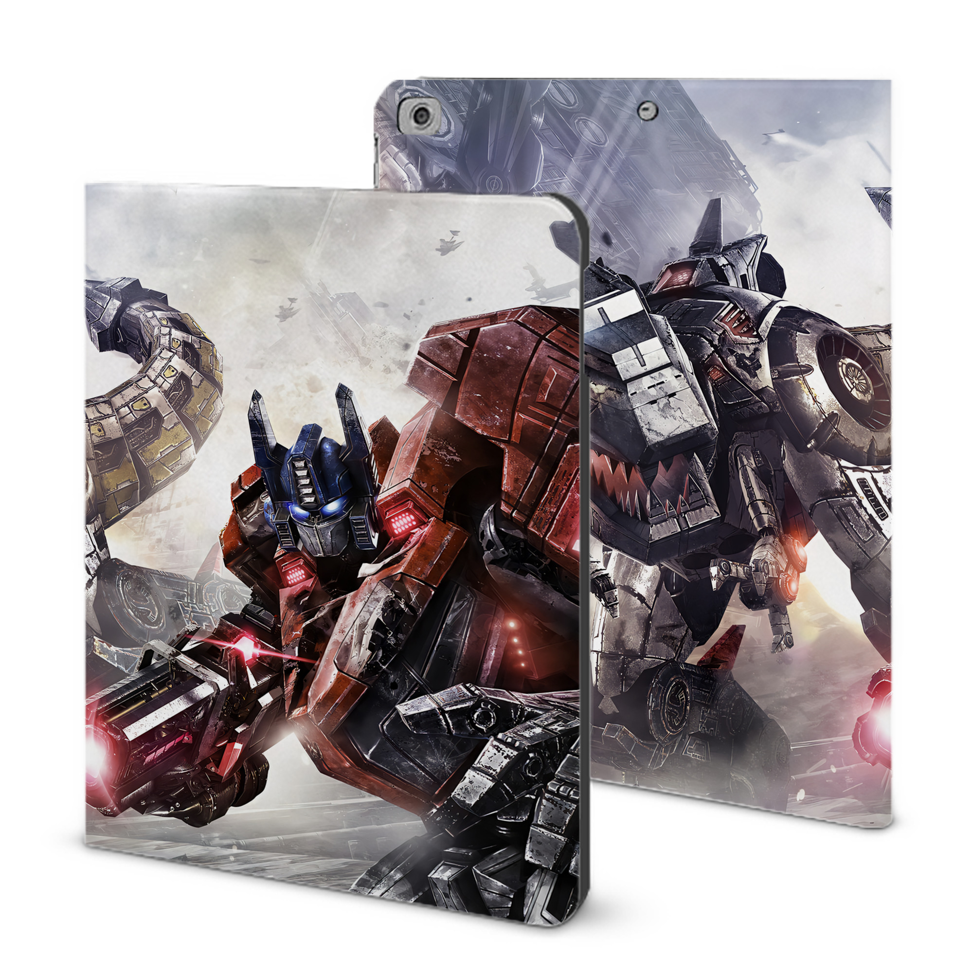 （画像用） Transformers トランスフォーマー IPad ケース ブック型 PUレザー TPU 耐衝撃 軽量 薄型 ペン収納なし 全面保護 IPad 各モデル対応